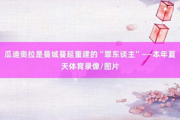 瓜迪奥拉是曼城蔓延重建的“罪东谈主”——本年夏天体育录像/图片