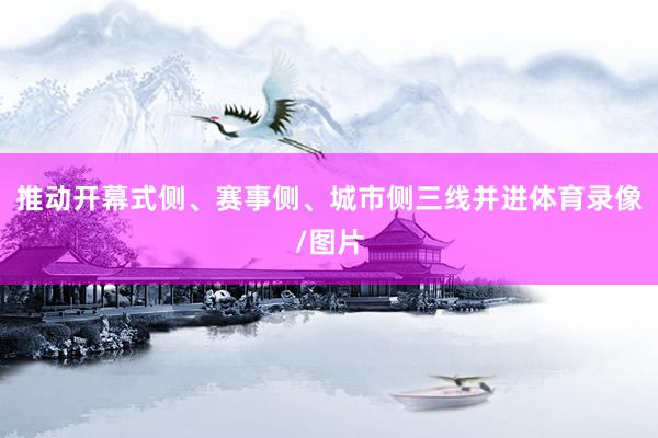 推动开幕式侧、赛事侧、城市侧三线并进体育录像/图片