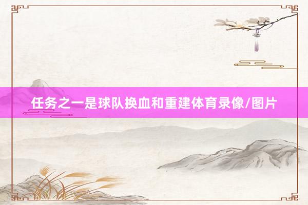任务之一是球队换血和重建体育录像/图片