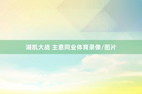 湖凯大战 主意同业体育录像/图片