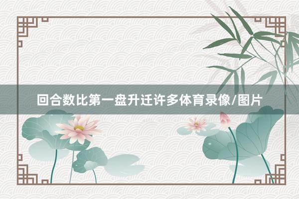 回合数比第一盘升迁许多体育录像/图片