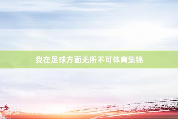 我在足球方面无所不可体育集锦