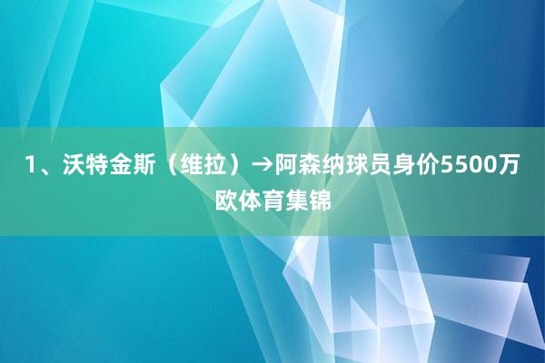 1、沃特金斯（维拉）→阿森纳球员身价5500万欧体育集锦