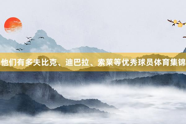 他们有多夫比克、迪巴拉、索莱等优秀球员体育集锦