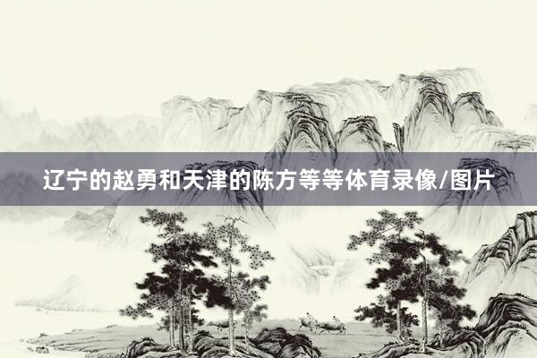 辽宁的赵勇和天津的陈方等等体育录像/图片