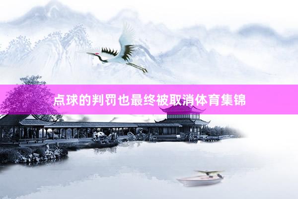 点球的判罚也最终被取消体育集锦