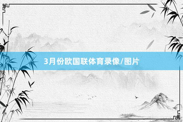 3月份欧国联体育录像/图片