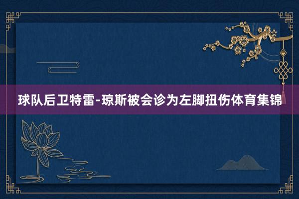 球队后卫特雷-琼斯被会诊为左脚扭伤体育集锦