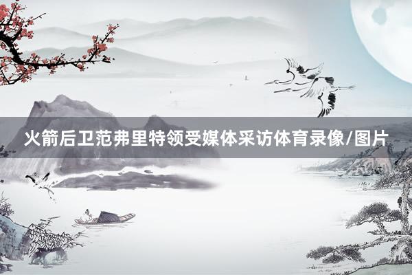 火箭后卫范弗里特领受媒体采访体育录像/图片