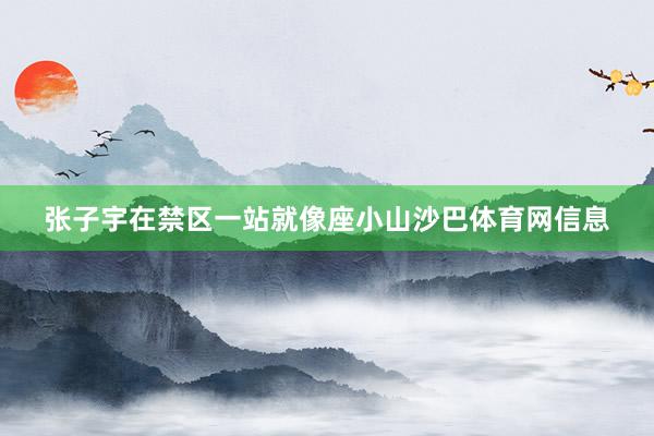 张子宇在禁区一站就像座小山沙巴体育网信息