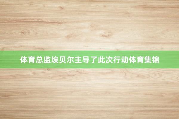 体育总监埃贝尔主导了此次行动体育集锦