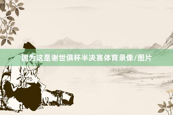 因为这是谢世俱杯半决赛体育录像/图片