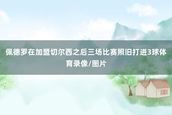 佩德罗在加盟切尔西之后三场比赛照旧打进3球体育录像/图片