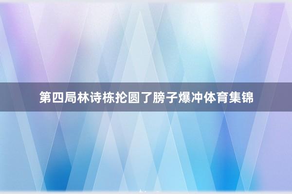 第四局林诗栋抡圆了膀子爆冲体育集锦