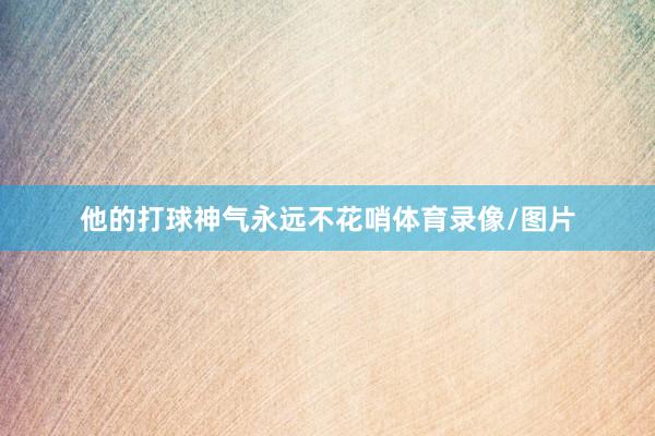 他的打球神气永远不花哨体育录像/图片