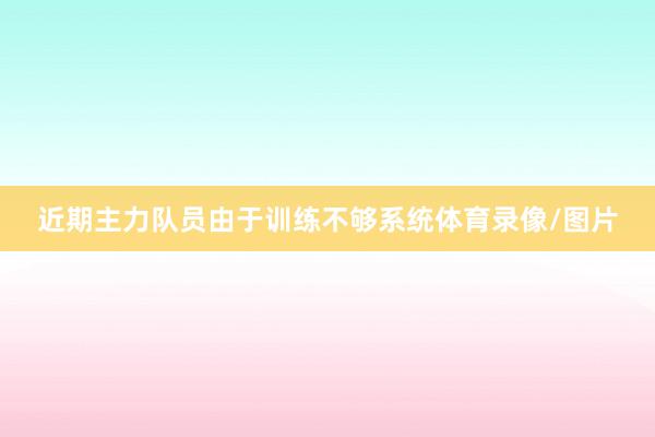 近期主力队员由于训练不够系统体育录像/图片