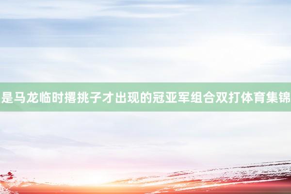 是马龙临时撂挑子才出现的冠亚军组合双打体育集锦