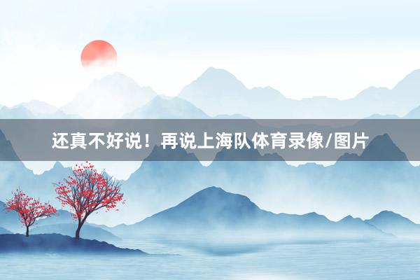 还真不好说！再说上海队体育录像/图片
