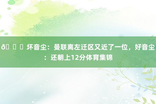 👀坏音尘：曼联离左迁区又近了一位，好音尘：还朝上12分体育集锦