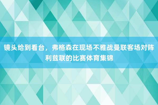 镜头给到看台，弗格森在现场不雅战曼联客场对阵利兹联的比赛体育集锦